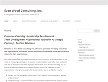 Tablet Screenshot of evanwoodconsultinginc.com